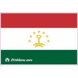 Nacionalinis vėliavos lipdukas - Tadžikistanas